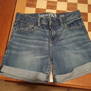 Gap girls jean shorts